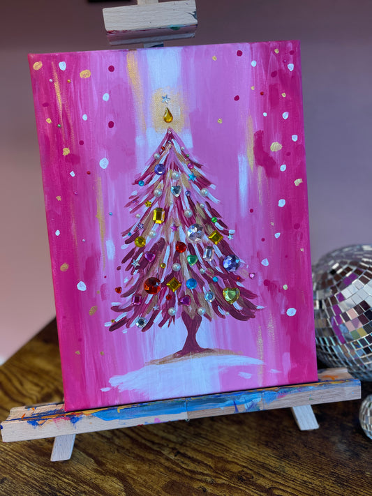 ✨ Bedazzled Christmas Tree Paint Party ✨