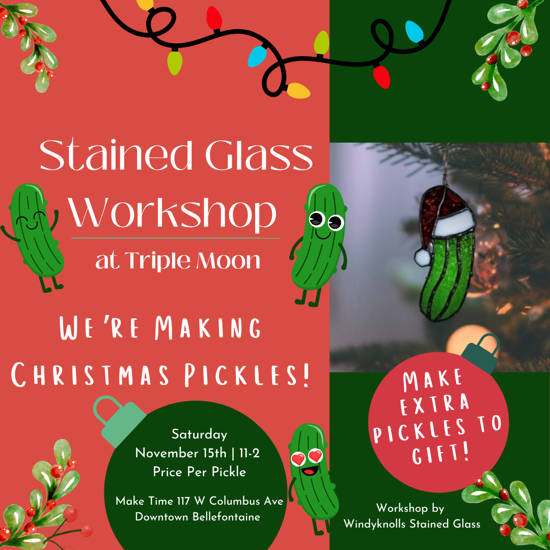 Stained Glass Pickle Workshop | Bellefontaine Workshops
