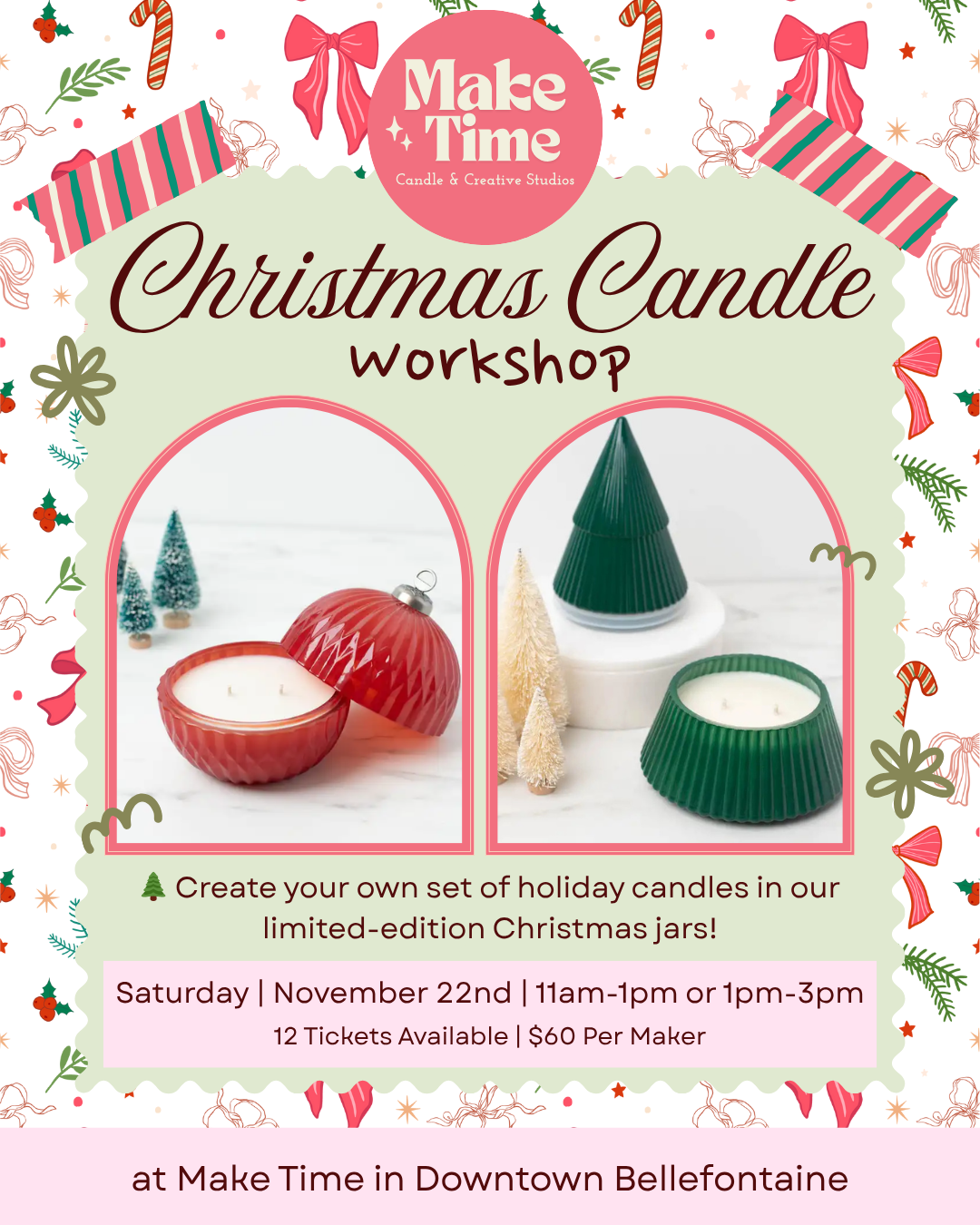 Christmas Candle Workshop | Limited Edition Holiday Candle Set