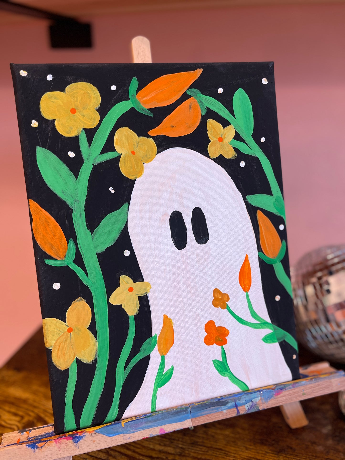 ✨ Flower Ghostie Paint Party ✨