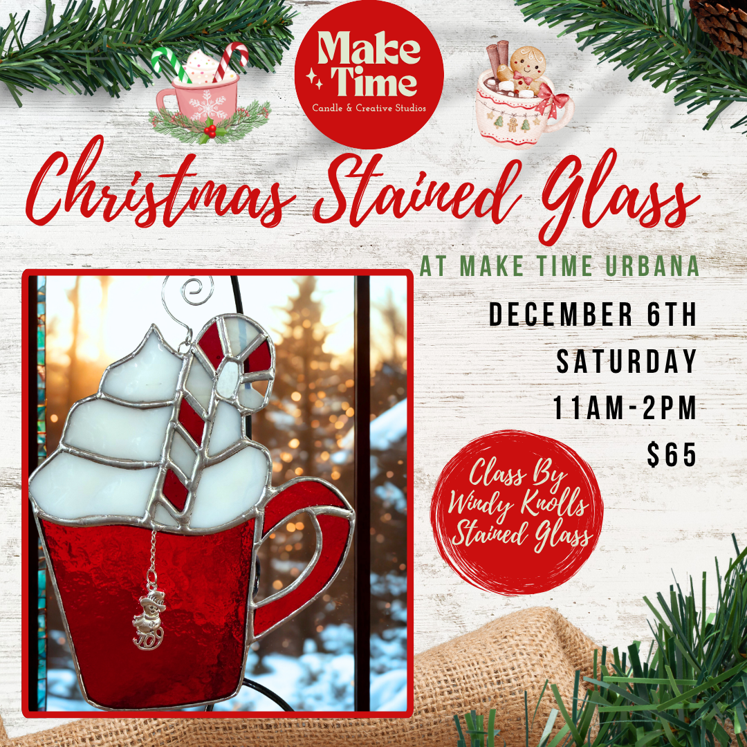 Stained Glass Workshop | Peppermint Mug | Make Time Urbana
