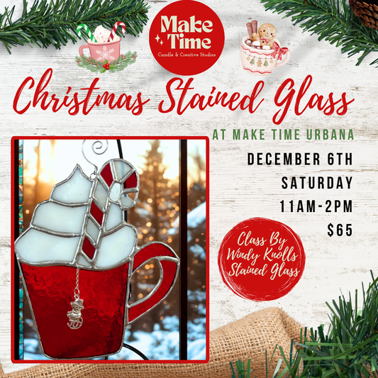 Stained Glass Workshop | Peppermint Mug | Make Time Urbana
