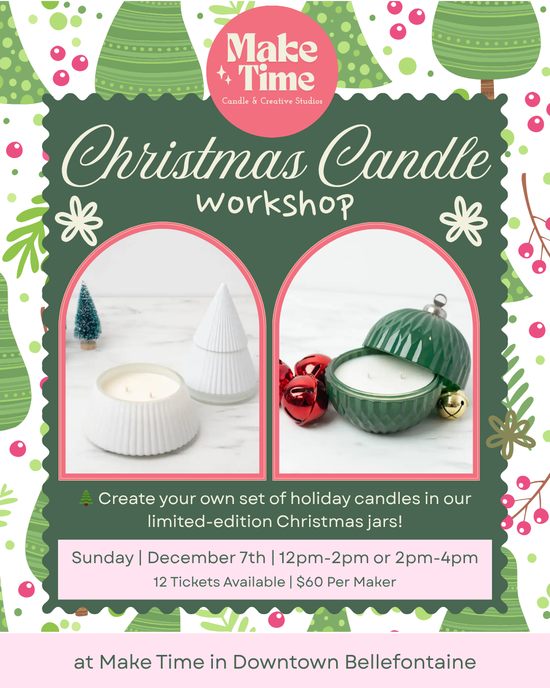 Christmas Candle Workshop | Limited Edition Holiday Candle Set
