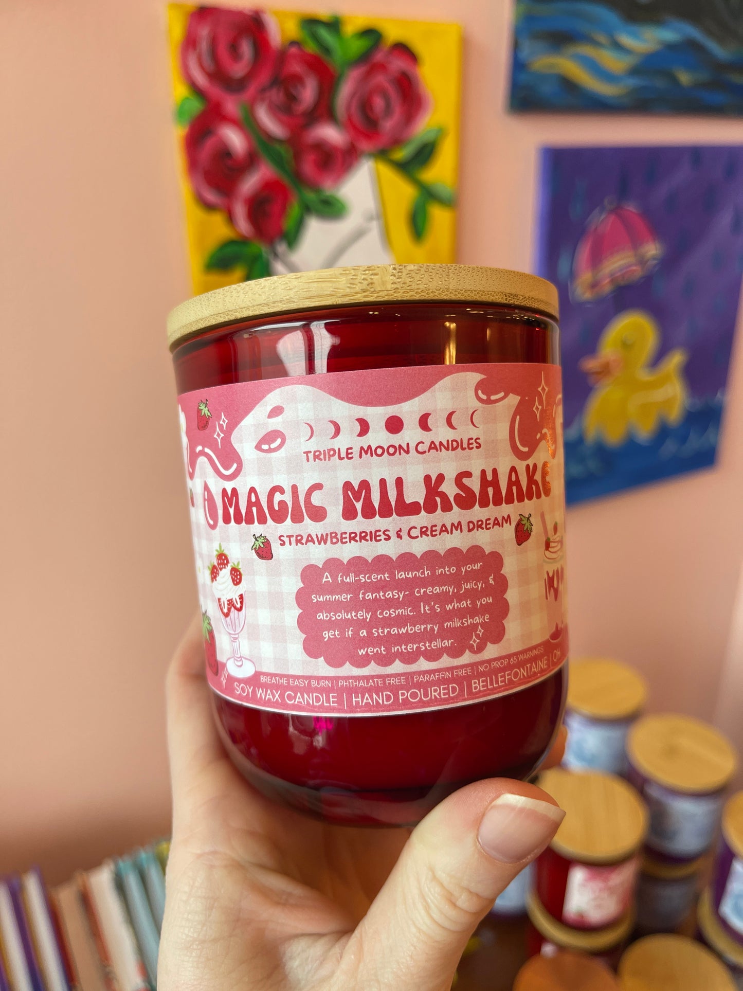 Triple Moon Candles