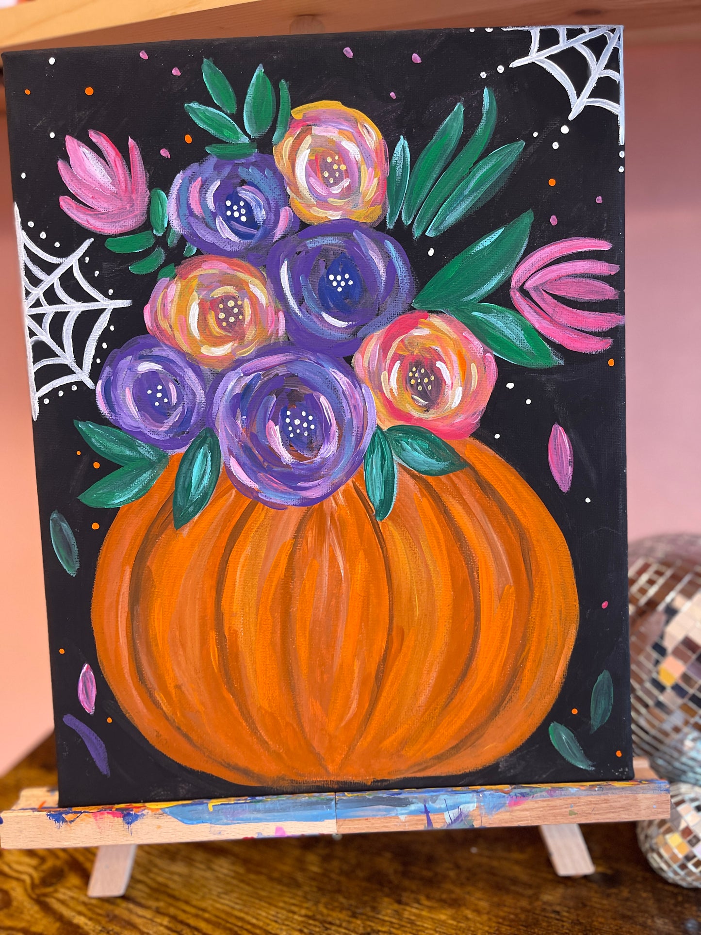 ✨ Spooky Pumpkin Vase Paint Party ✨