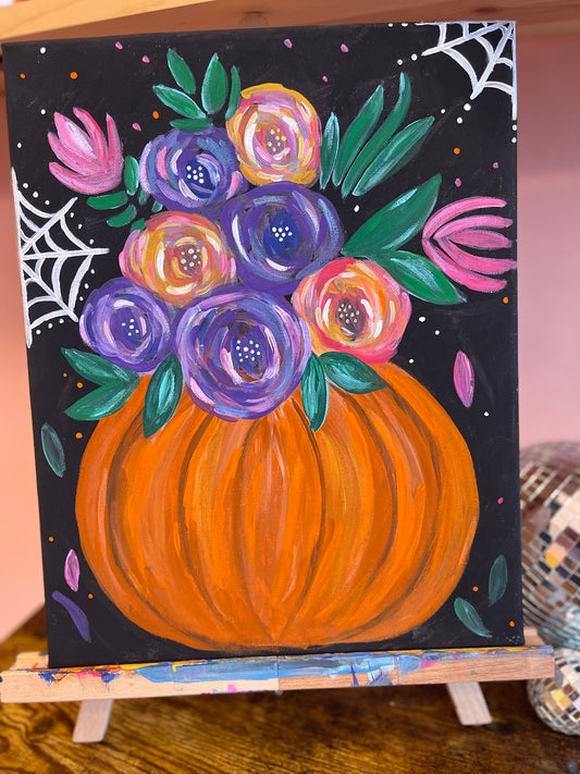 ✨ Spooky Pumpkin Vase Paint Party ✨