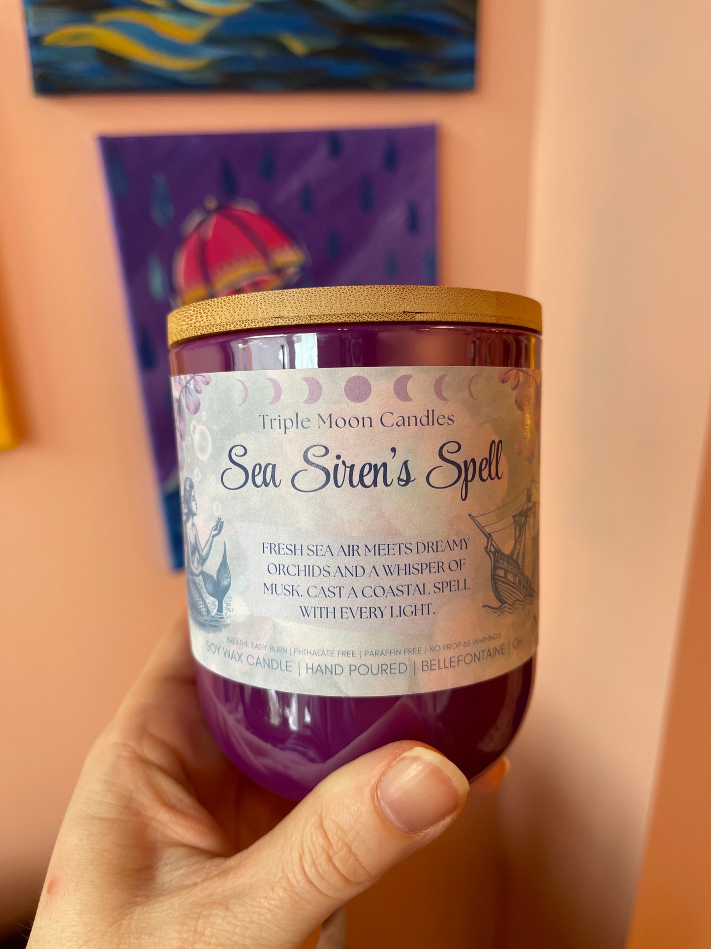Triple Moon Candles