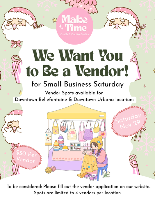 Maker Market Vendor Fee | Small Business Saturday Maker's Market