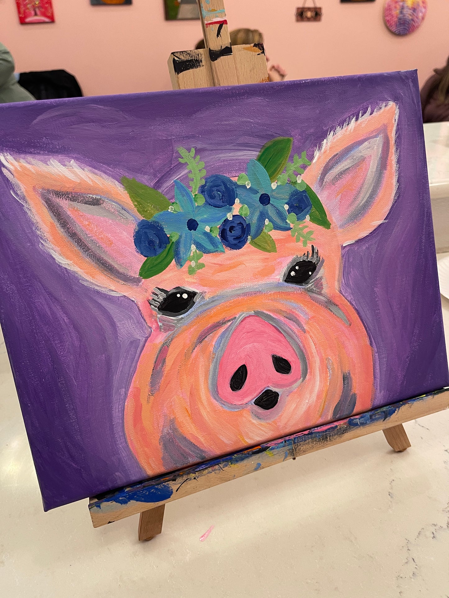 ✨ Flower Crown Animal Paint Party ✨