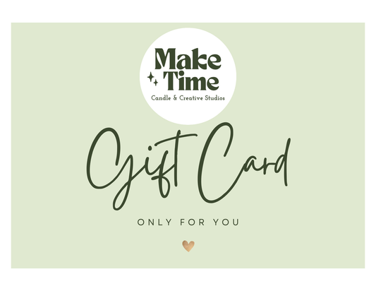 Make Time Gift Card | Gift Certificate | Gift Card | Gifts